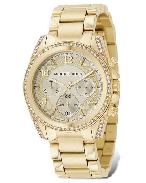 michael kors gold watches|michael kors chronograph gold.